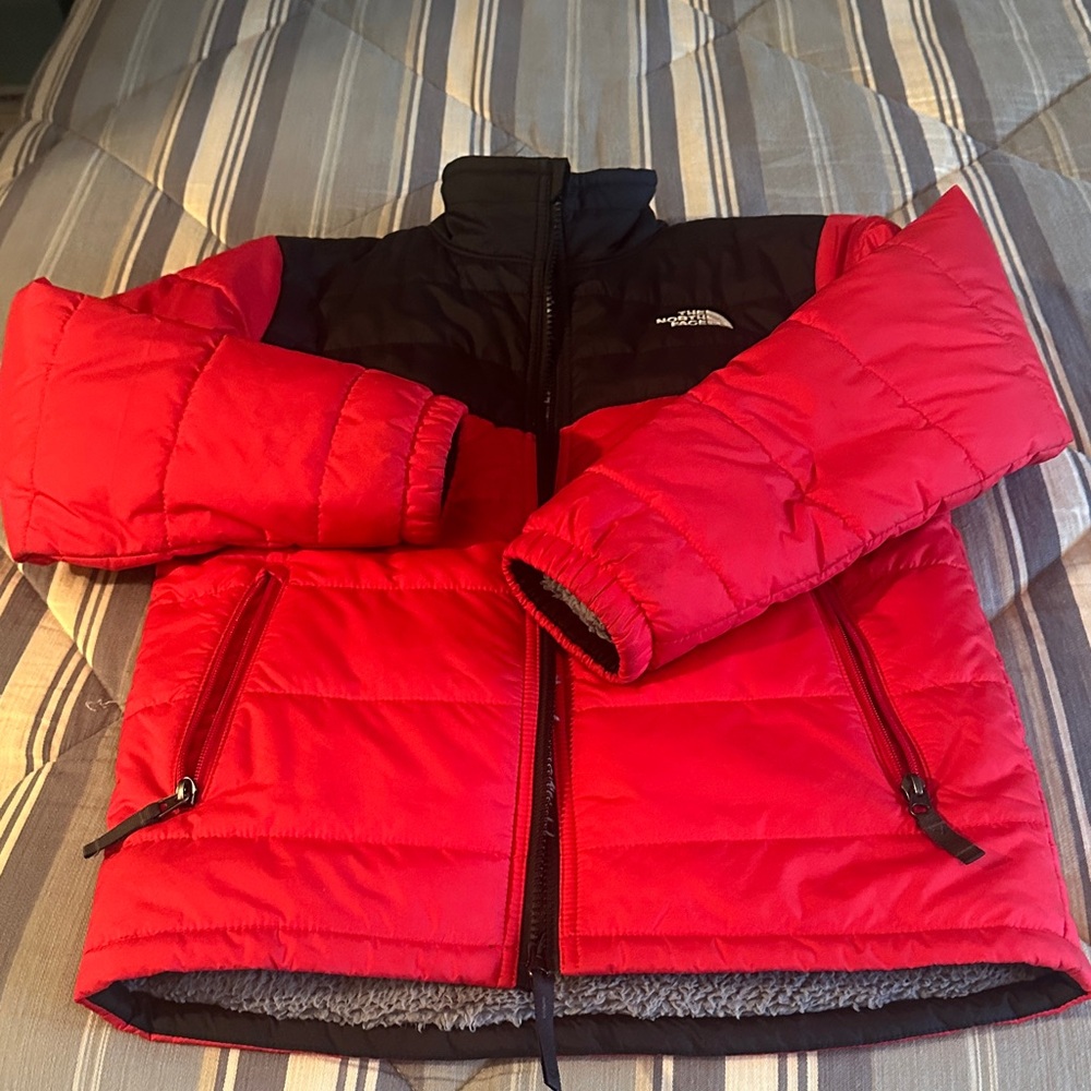 The North Face Kids Puffer Jacket in Red and Black